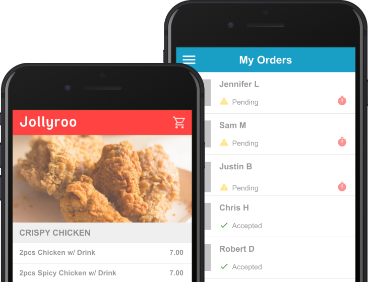 Ordering solutions for food businesses